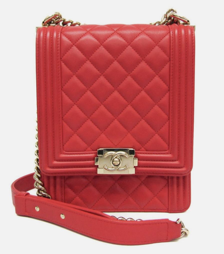Chanel North South Bag Red