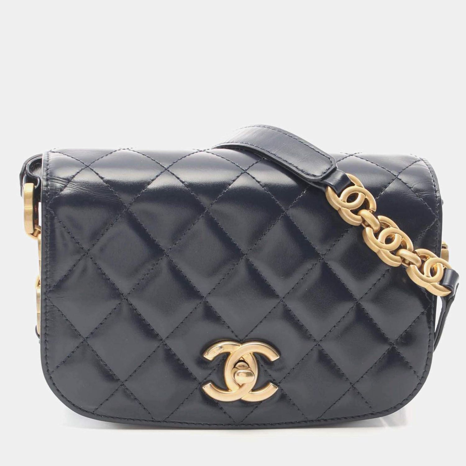 Chanel Paris Le19m My Sweet CC Flap Bag Blue