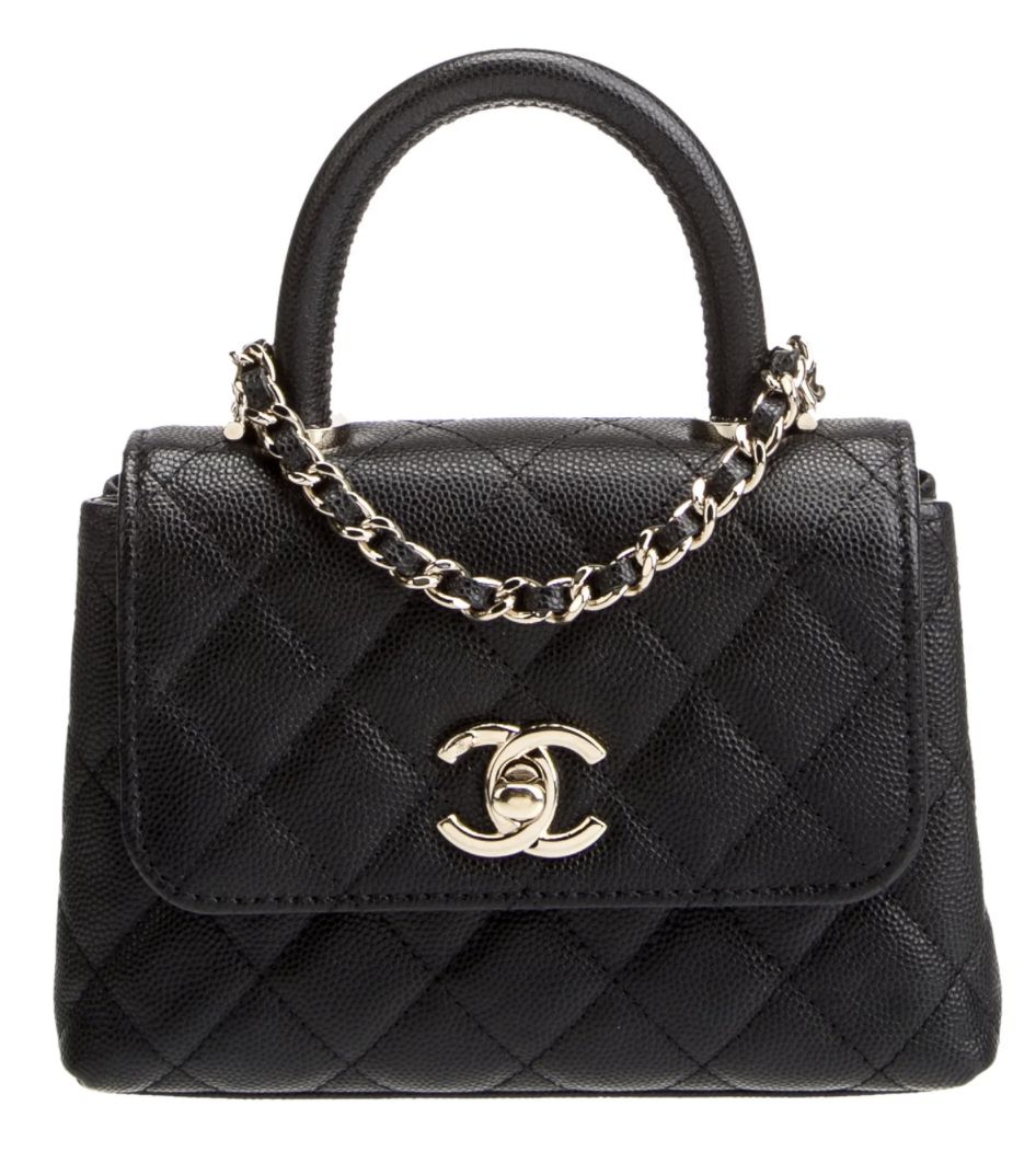 Chanel Classic Quilted Coco Top Handle Nano