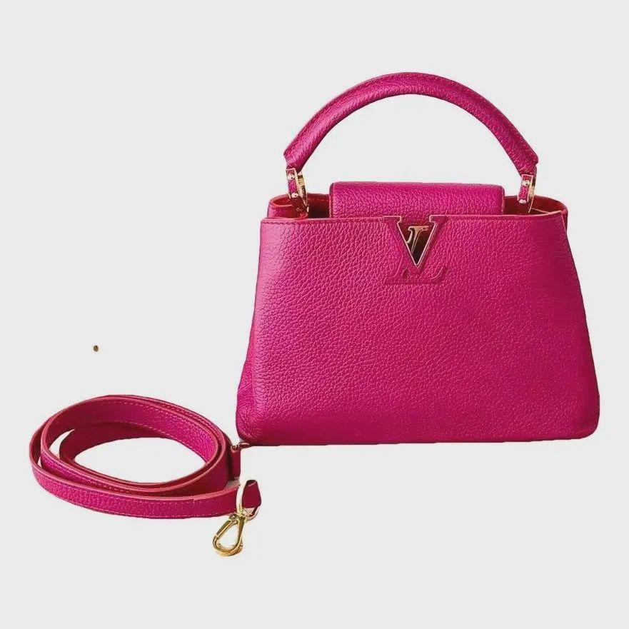 Louis Vuitton Capucines Bag Pink Leather Limited Edition