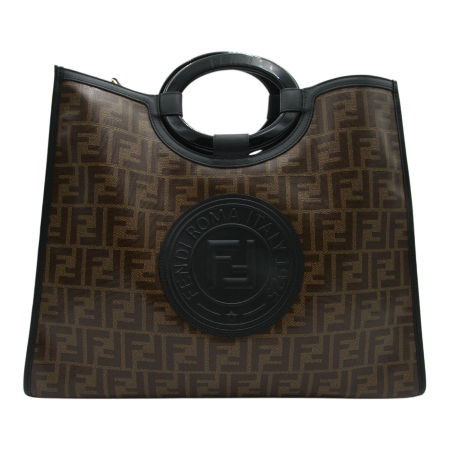 Fendi Zucca Runway Brown Tote