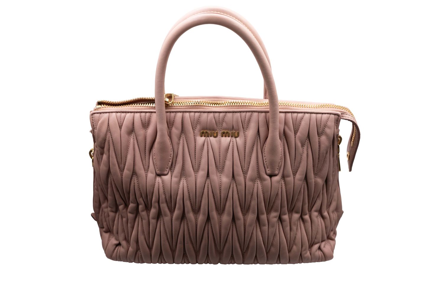 Miu Miu Top Handles Mid Pink Leather