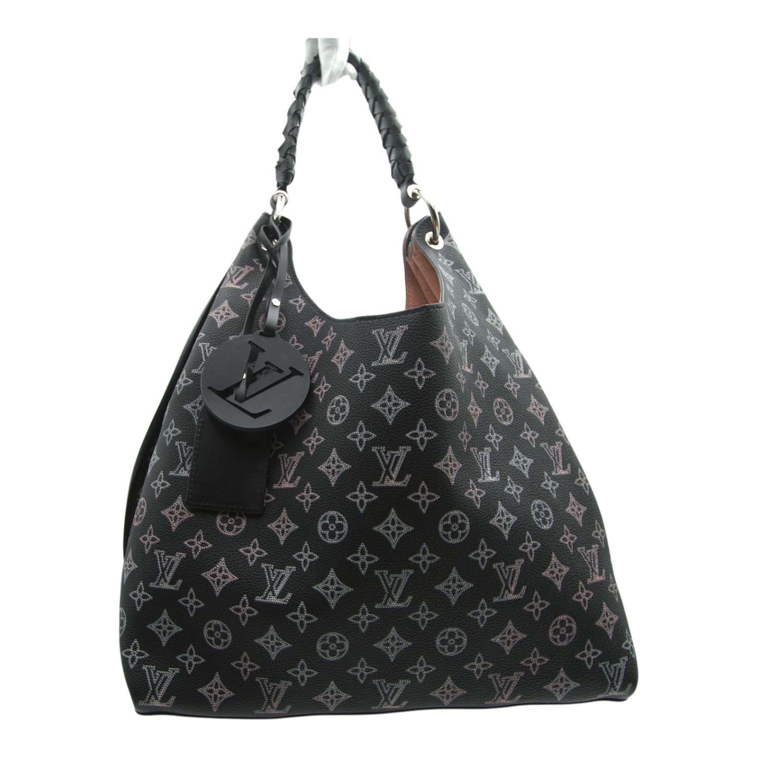 Louis Vuitton Carmel Mahina Ombre Black Braided Handle