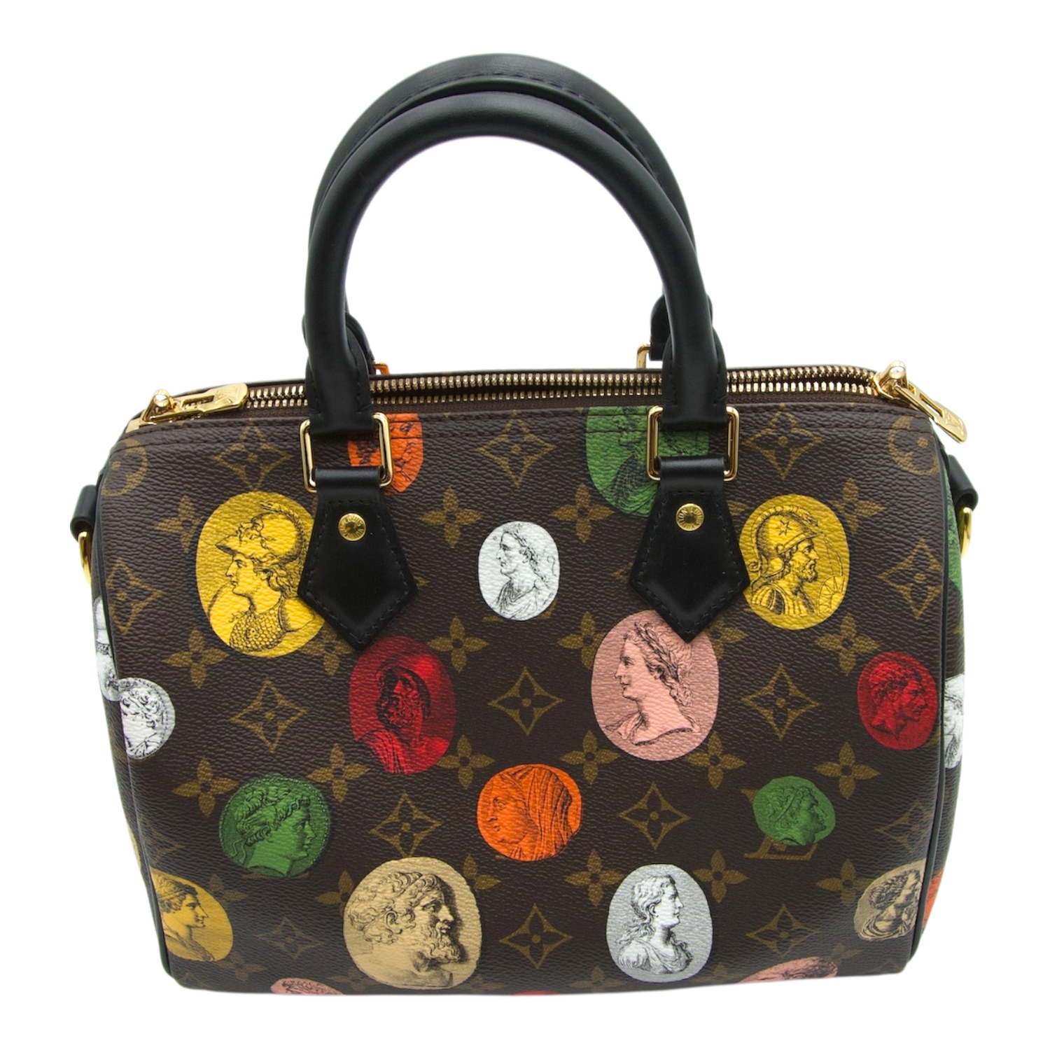 Louis Vuitton X Fornasetti Speedy Bandouliere Monogram Cameo