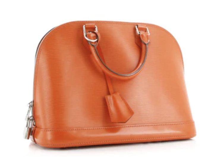 Louis Vuitton Alma Epi Leather Handbag Orange