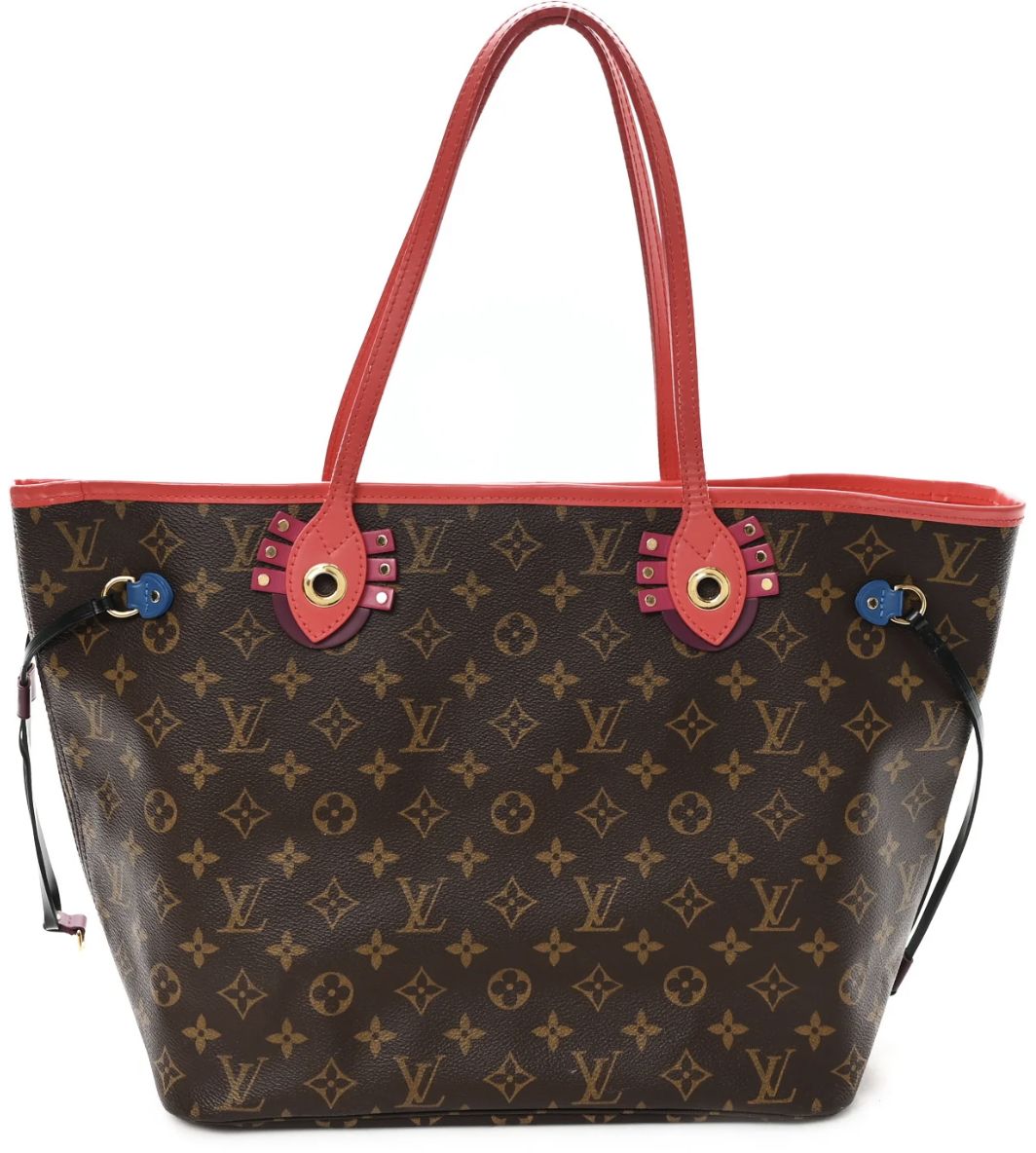 Louis Vuitton Monogram Totem Neo Neverfull MM Flamingo