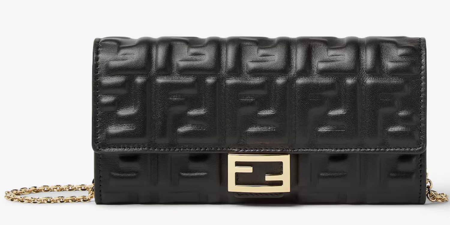 Fendi Baguette Continental Wallet on Chain