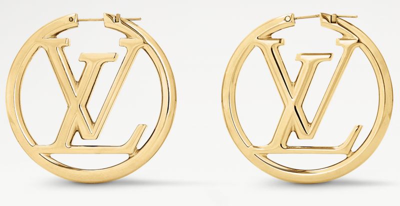 Louis Vuitton Louise Hoop GM Earrings