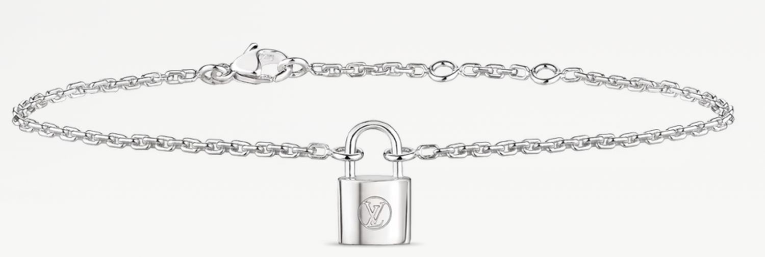 Louis Vuitton Lockit Bracelet, Sterling Silver