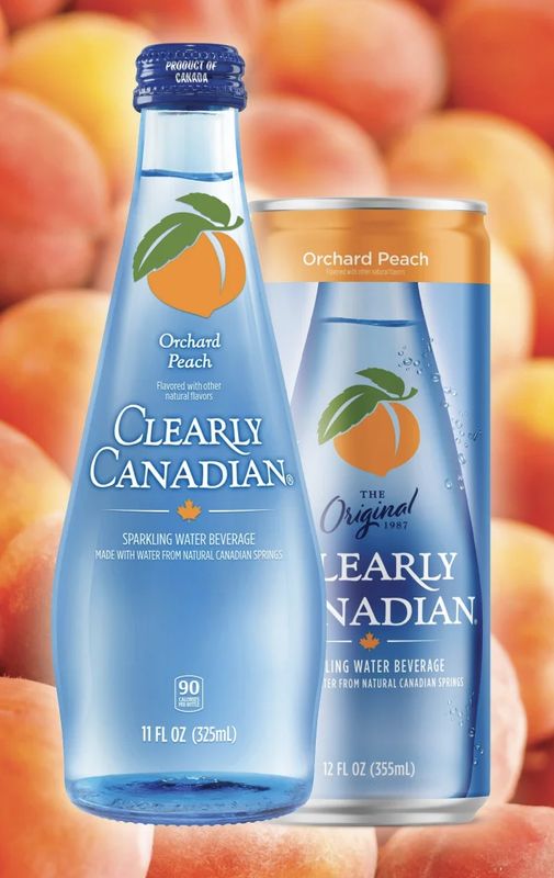 CLEARLY CANADIAN ORCHARD PEACH SPARKLING WATER