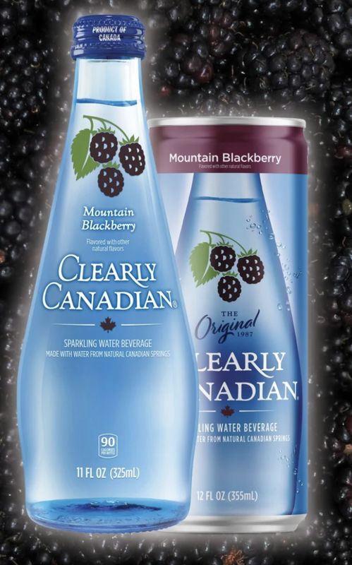 CLEARLY CANADIAN MOUNTAIN BLACKBERRY SPARKING WATER