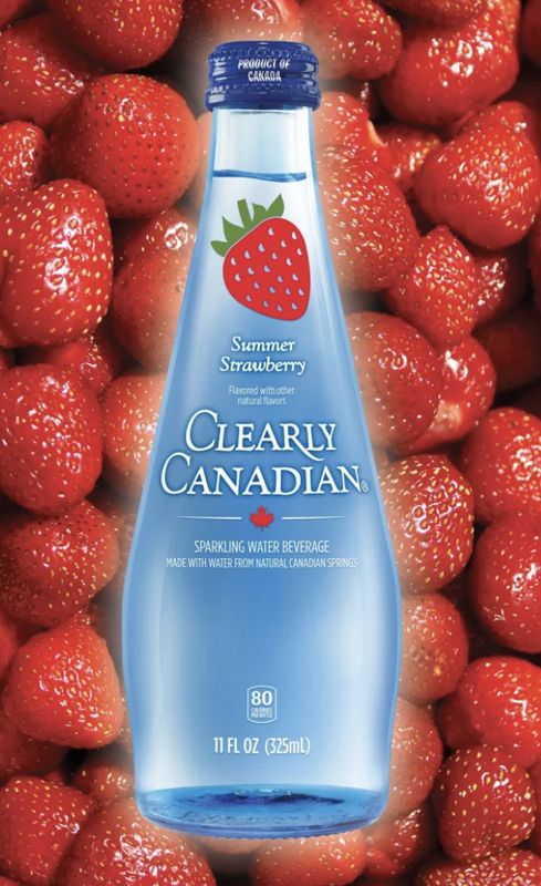 CLEARLY CANADIAN SUMMER STRAWBERRY SPARKLING WATER