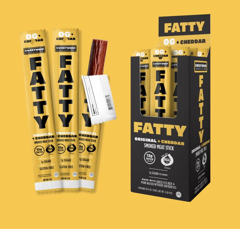 FATTY ORIGINAL + CHEDDAR SMOKED MEAT STICK