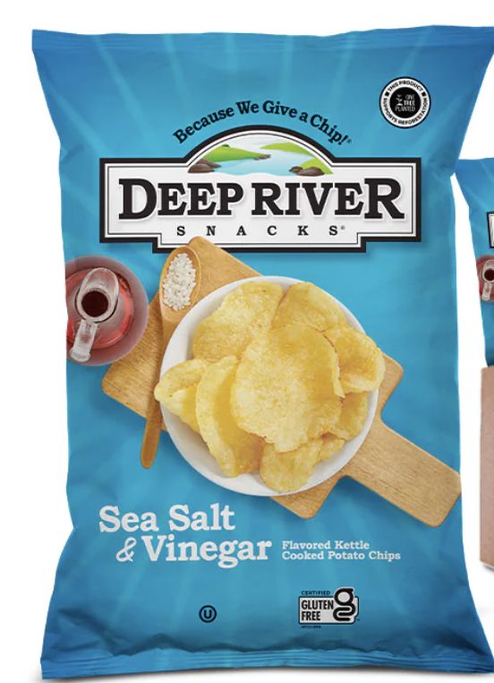 DEEP RIVER SEA SALT &amp; VINEGAR POTATO CHIPS 5OZ