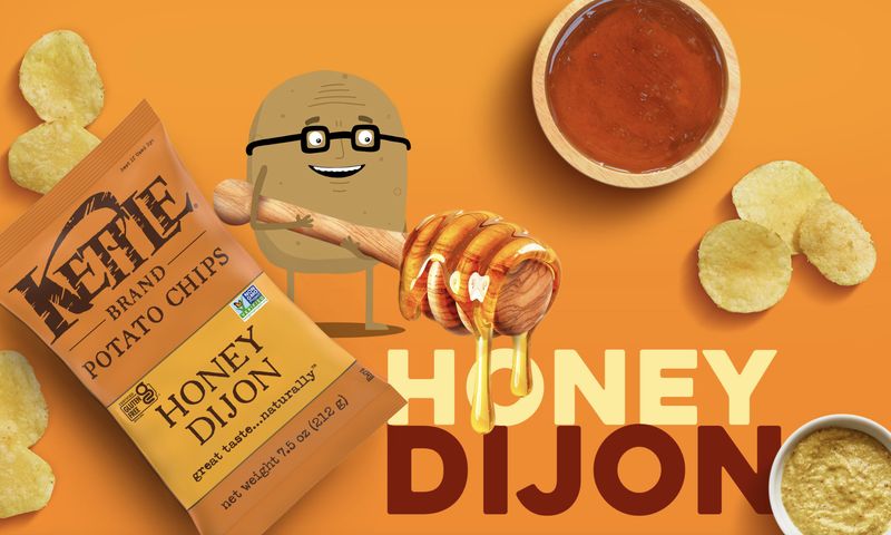 KETTLE HONEY DIJON POTATO CHIPS 2OZ