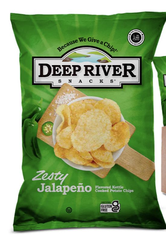 DEEP RIVER ZESTY JALAPEÑO POTATO CHIPS