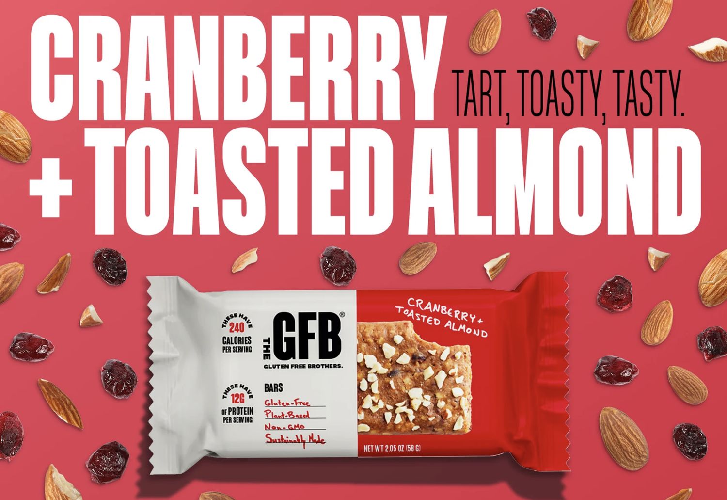 THE GFB CRANBERRY + TOASTED ALMOND BAR