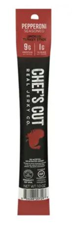 CHEF&#39;S CUT PEPPERONI SMOKED TURKEY STICK