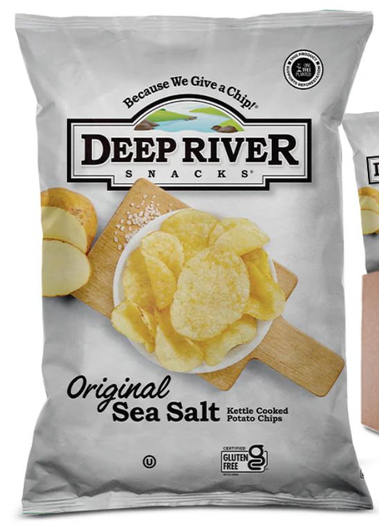 DEEP RIVER ORIGINAL SEA SALT POTATO CHIPS 2OZ
