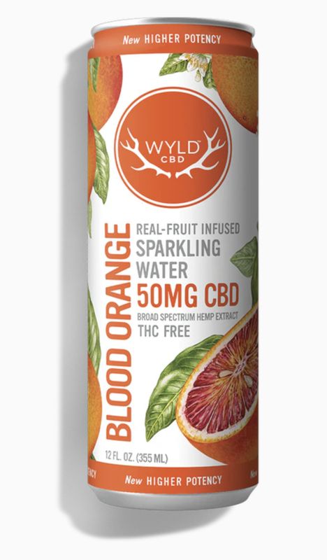 WYLD BLOOD ORANGE SPARKLING WATER CBD
