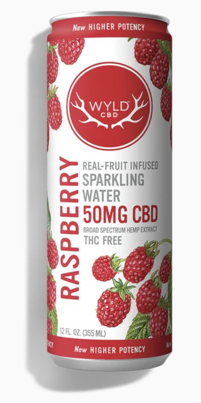 WYLD RASPBERRY SPARKLING WATER