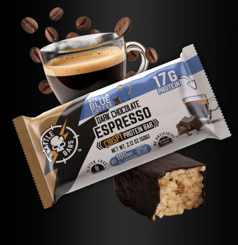 BATTLE BARS DARK CHOCOLATE ESPRESSO PROTEIN BAR