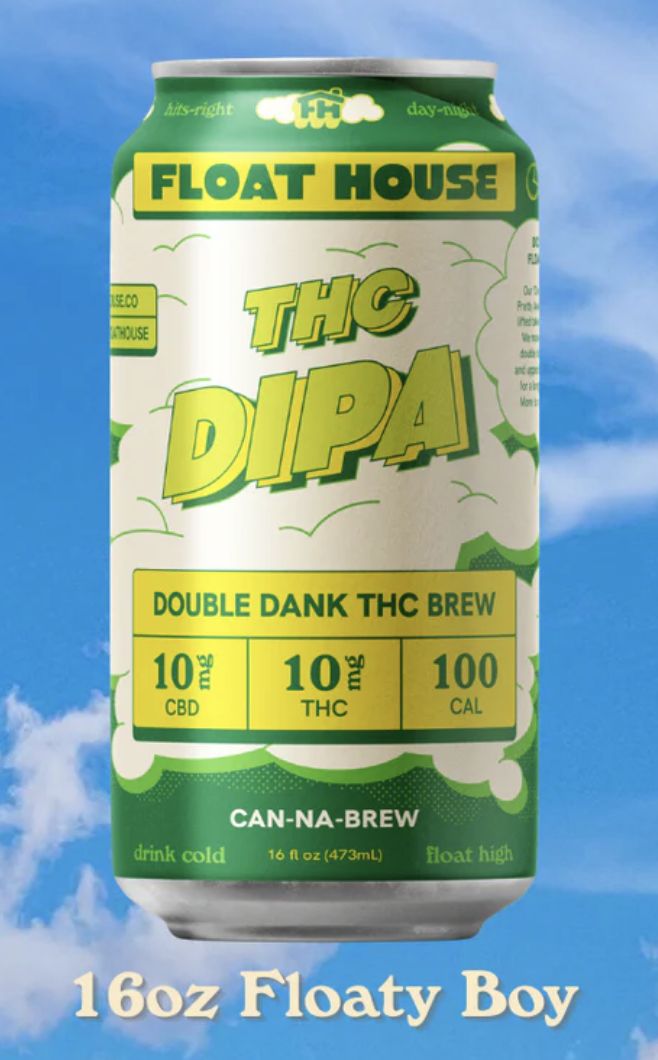 FLOAT HOUSE DIPA DOUBLE DANK THC BREW 10MG