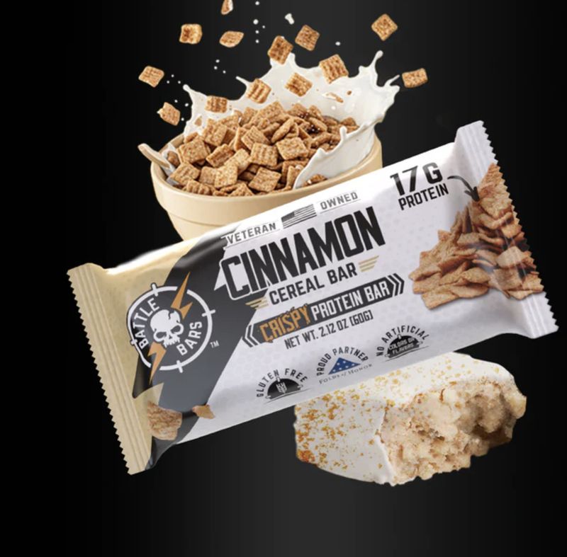 BATTLE BARS CINNAMON PROTEIN BAR