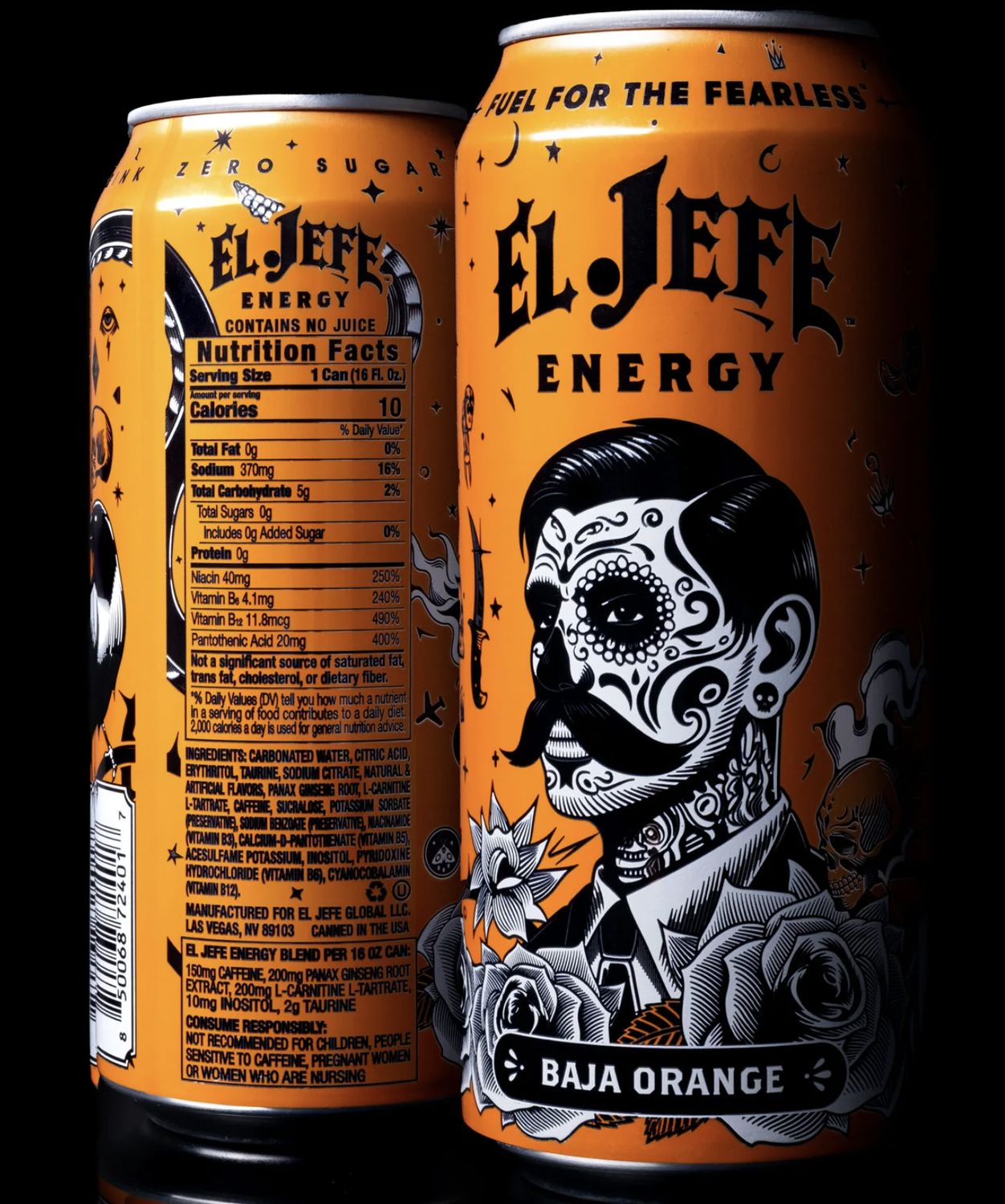 EL. JEFE BAJA ORANGE ENERGY DRINK