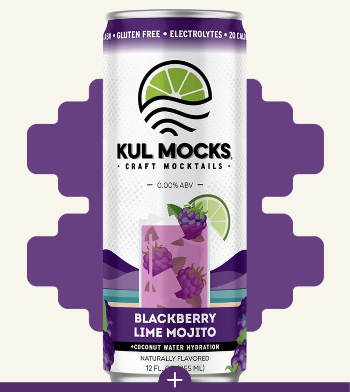 KUL MOCKS BLACKBERRY LIME MOJITO MOCKTAILS