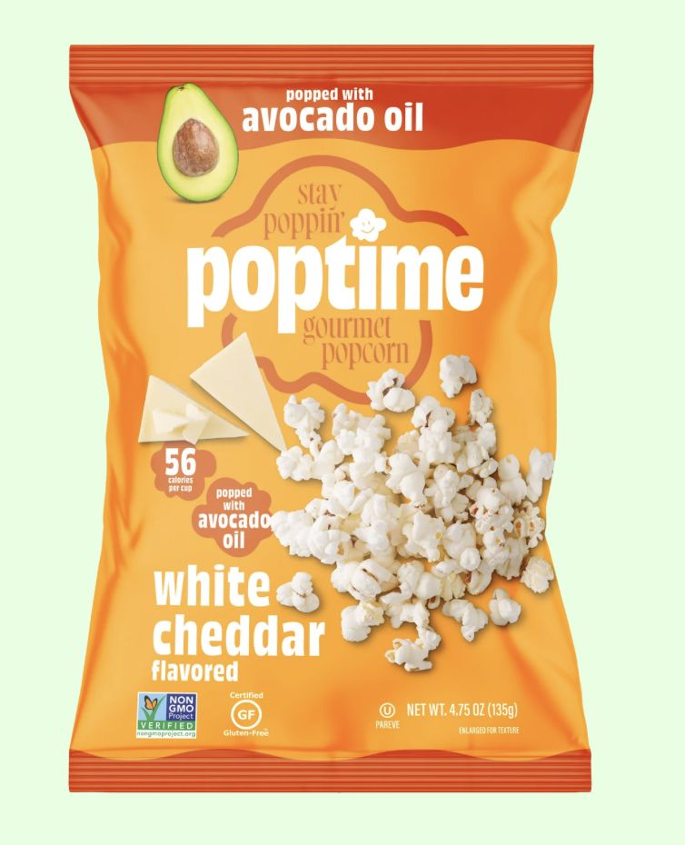 POPTIME WHITE CHEDDAR POPCORN