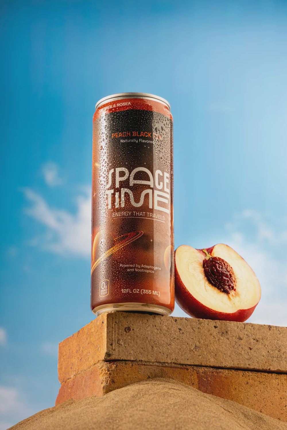 SPACE TIME PEACH BLACK TEA 50MG CAFFEINE