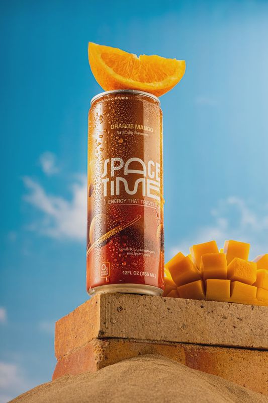 SPACE TIME ORANGE MANGO 50MG CAFFEINE