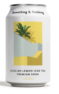 SOMETHING &amp; NOTHING SICILIAN LEMON ICED TEA SODA