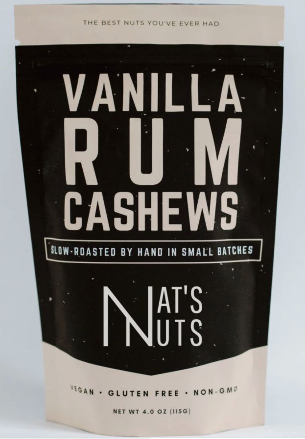 NAT'S NUTS VANILLA RUM CASHEWS