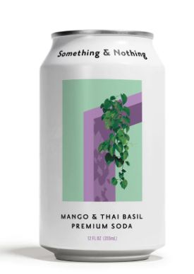 SOMETHING &amp; NOTHING MANGO &amp; THAI BASIL SODA