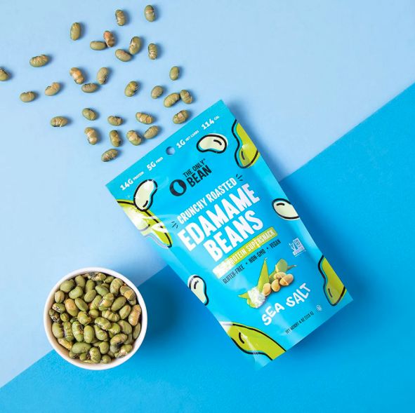 THE ONLY BEAN CRUNCHY ROASTED EDAMAME SEA SALT BEANS