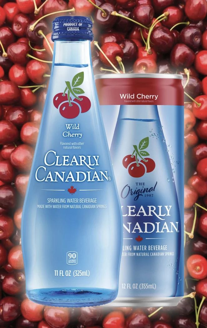 CLEARLY CANADIAN MOUNTAIN WILD CHERRY SPARKLING WATER