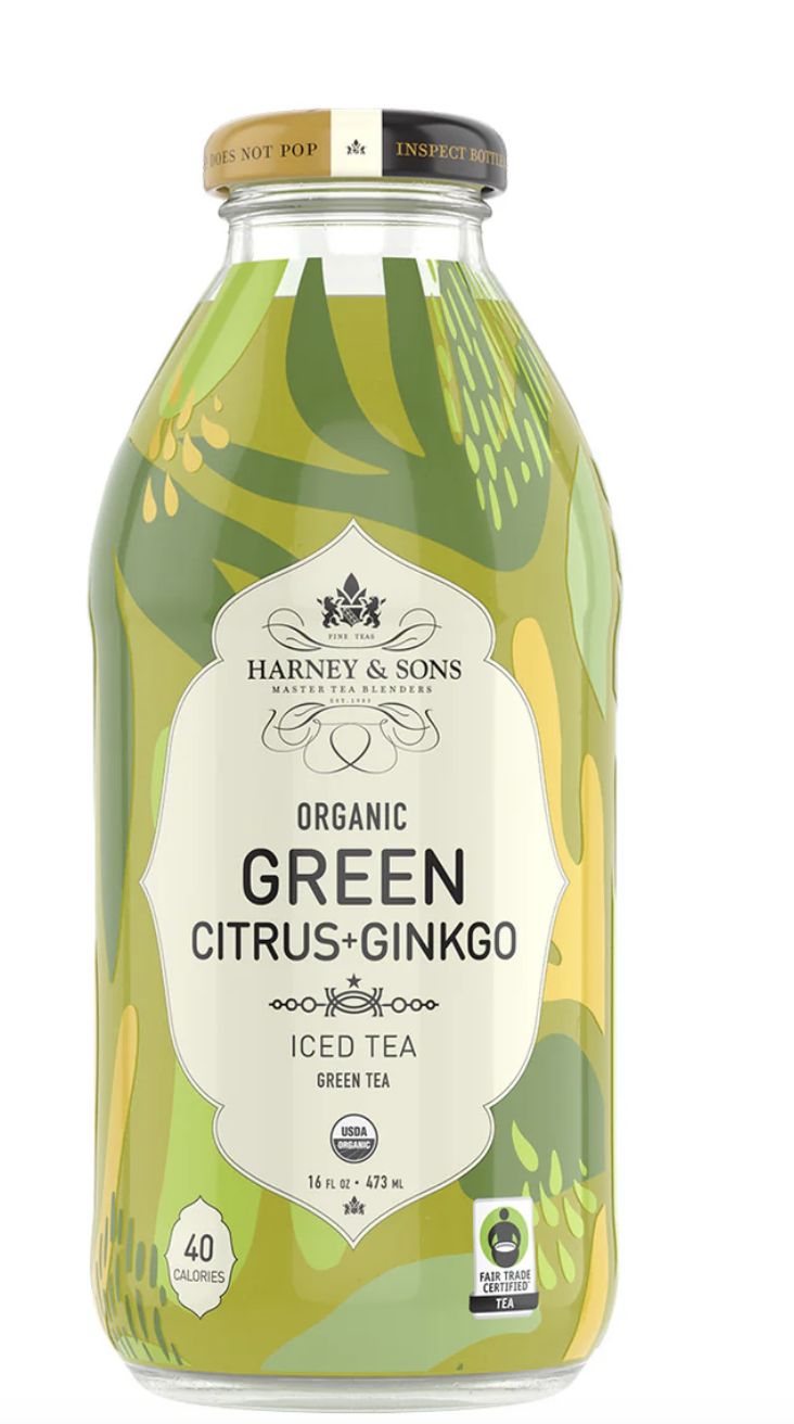 HARNEY &amp; SONS  ICED TEA  GREEN CITRUS + GINKGO