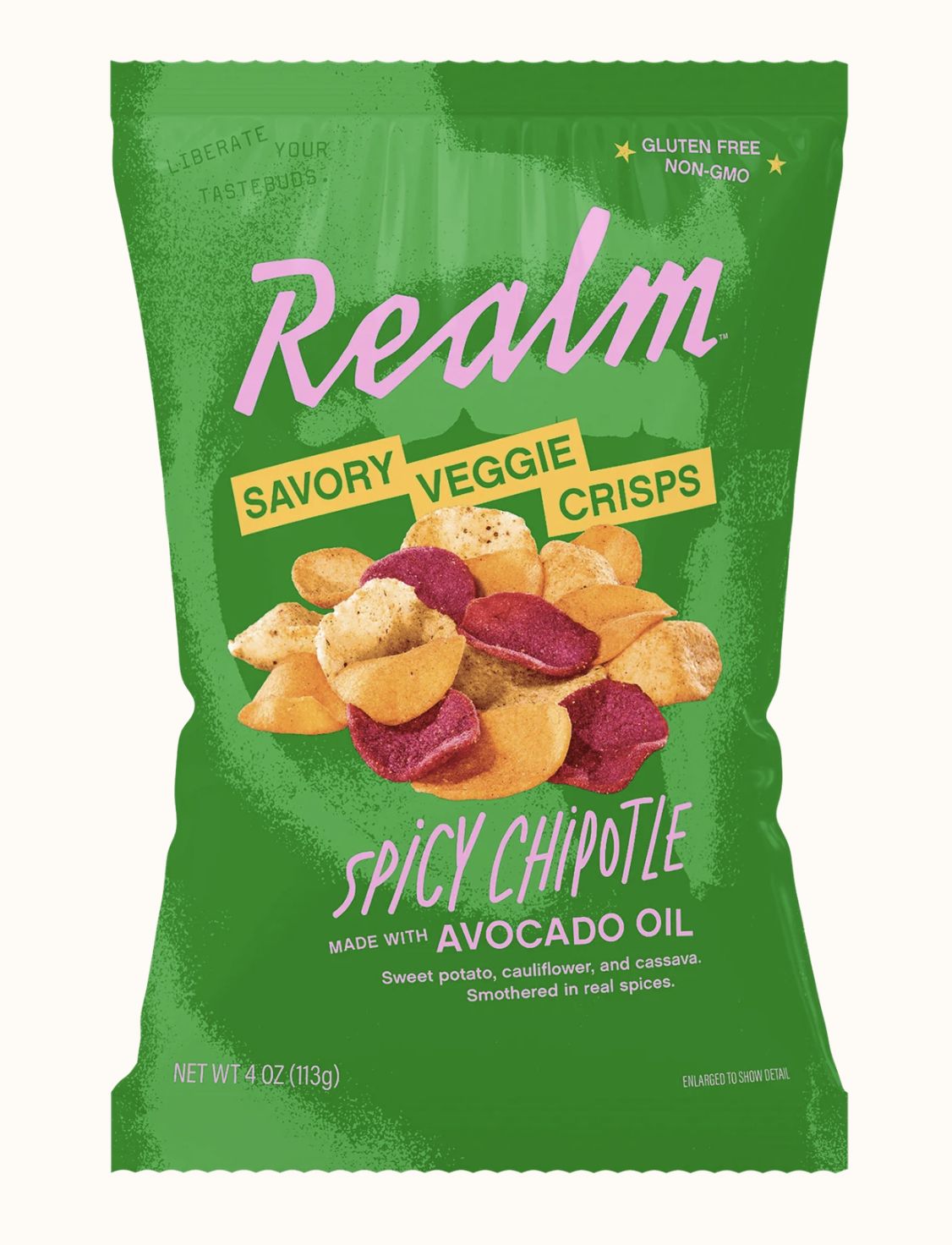 REALM SAVORY VEGGIE CRISPS SPICY CHIPOTLE