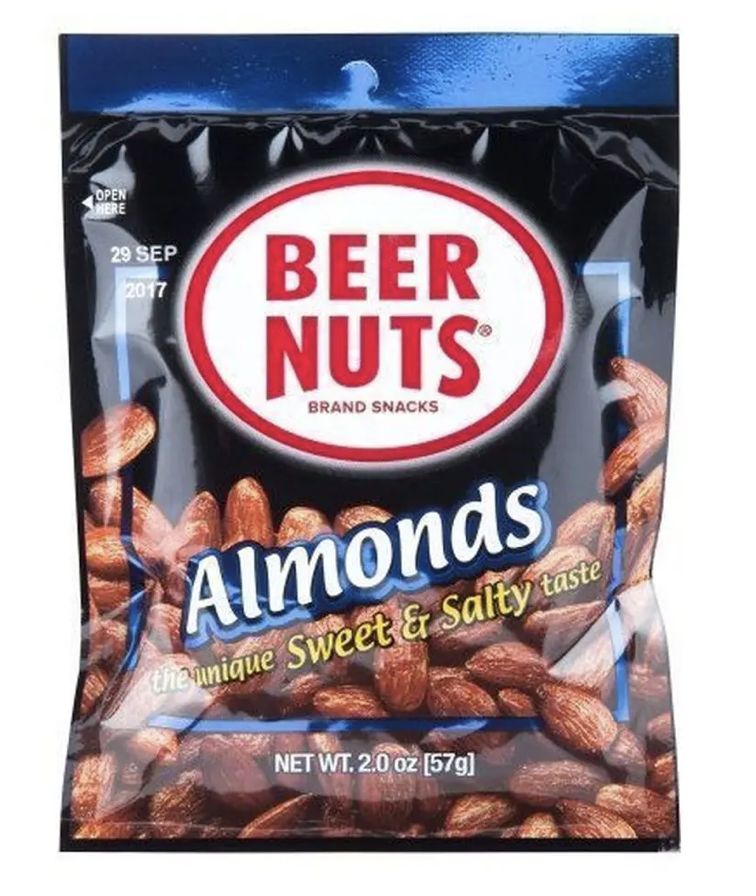 BEER NUTS ALMONDS SWEET &amp; SALTY