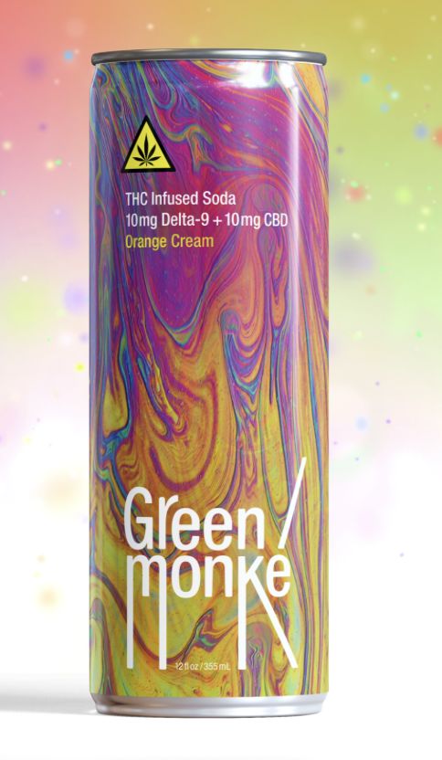 GREEN MONKE' ORANGE CREAM 10MG-THC 10MG-CBD