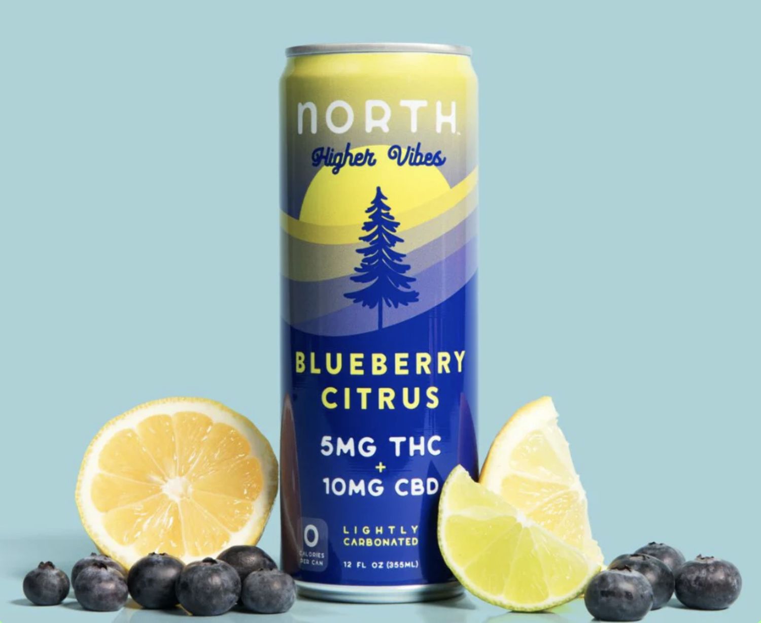 NORTH HIGHER VIBES BLUEBERRY CITRUS 5MG-THC 10MG-CBD