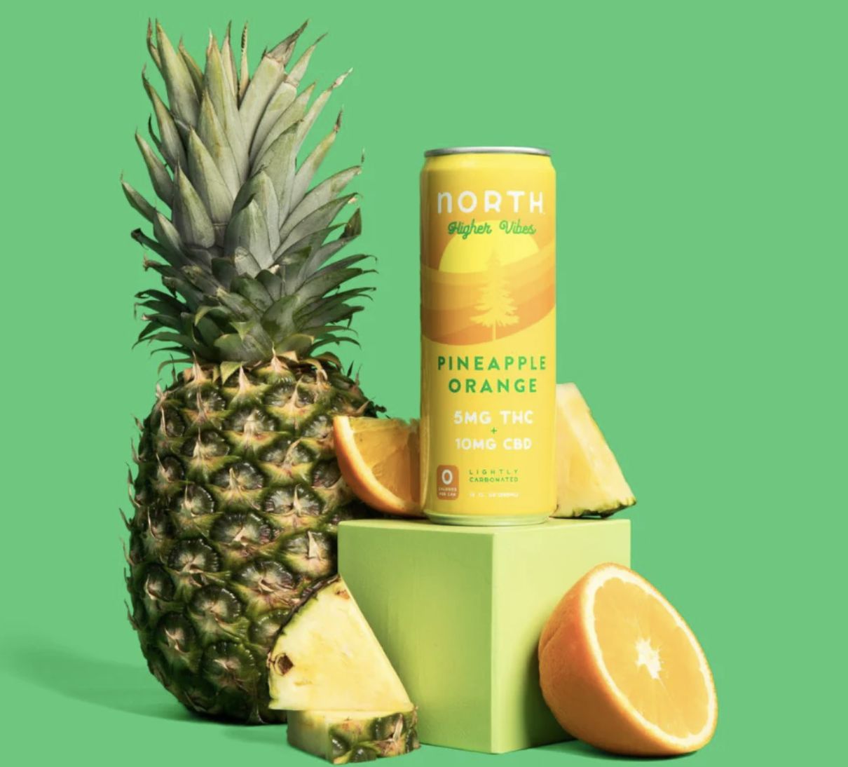 NORTH HIGHER VIBES PINEAPPLE ORANGE 5MG-THC 10MG-CBD