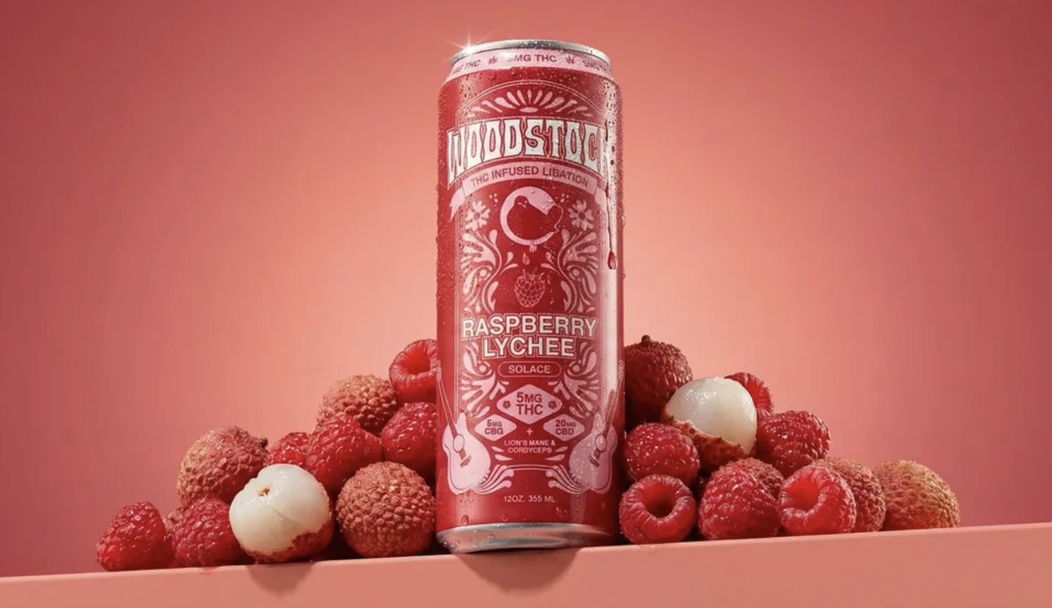 WOODSTOCK RASPBERRY LYCHEE 5MG THC 5MG CBG 20MG CBD