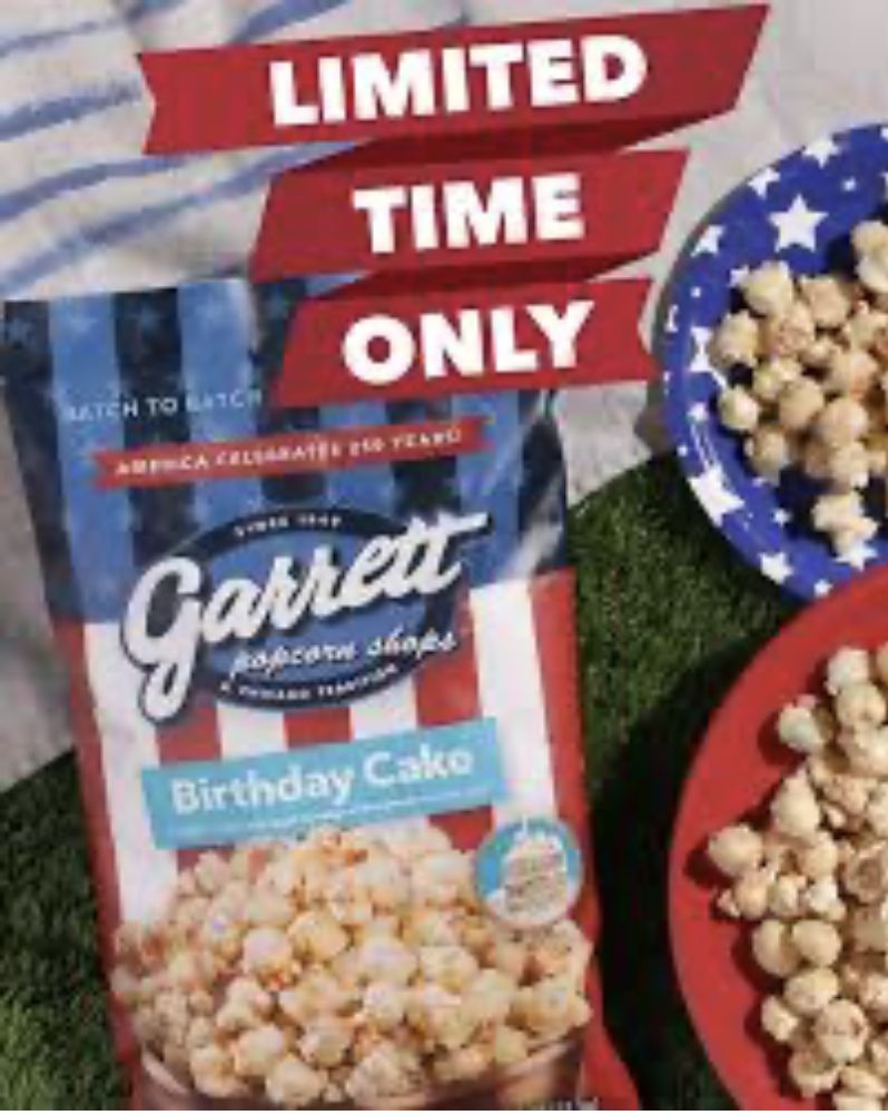 GARRETT BIRTHDAY CAKE POPCORN