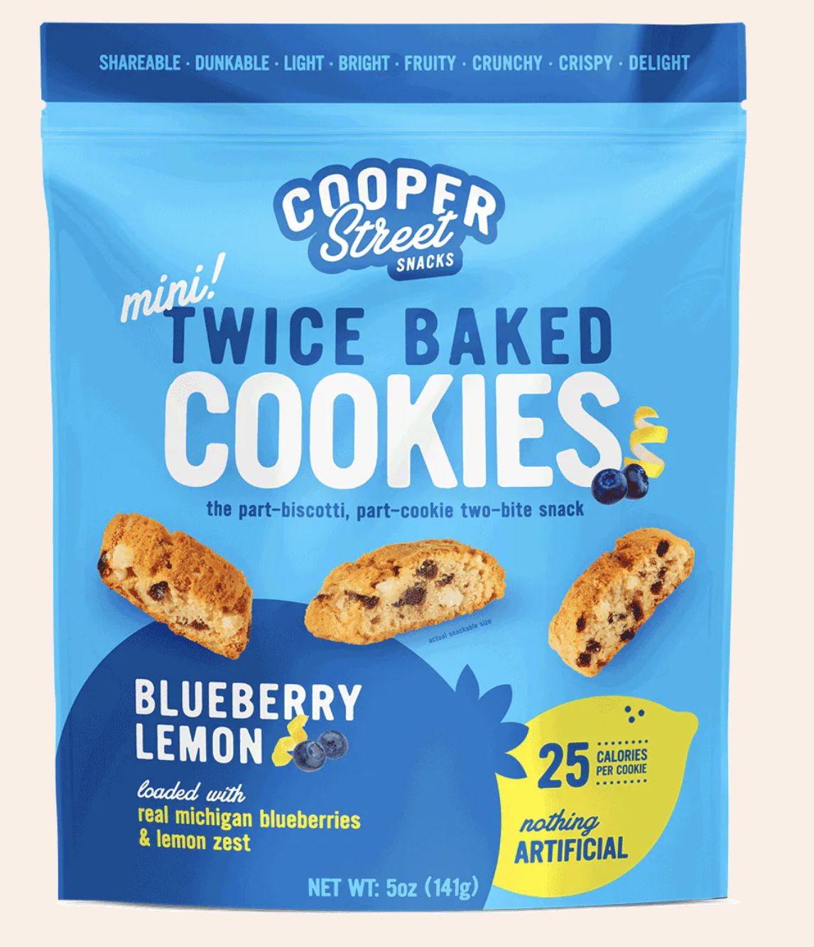 TWICE BAKED COOKIES BLUEBERRY LEMON