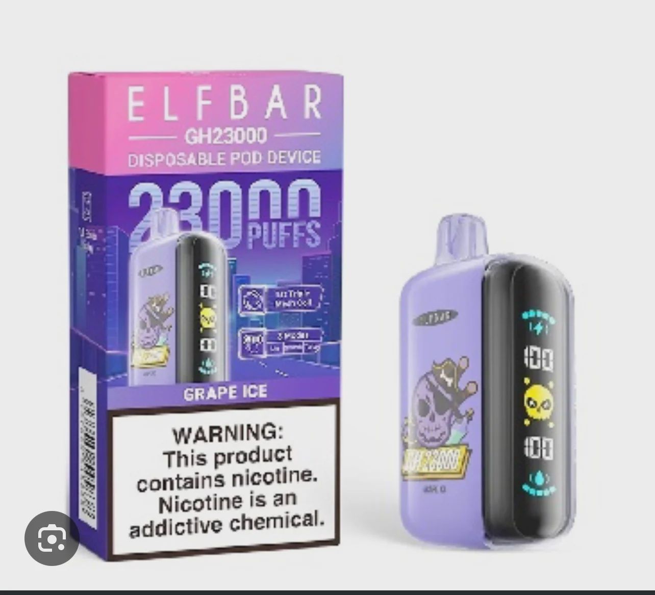 Elf Bar 23K - Grape Ice - 5%