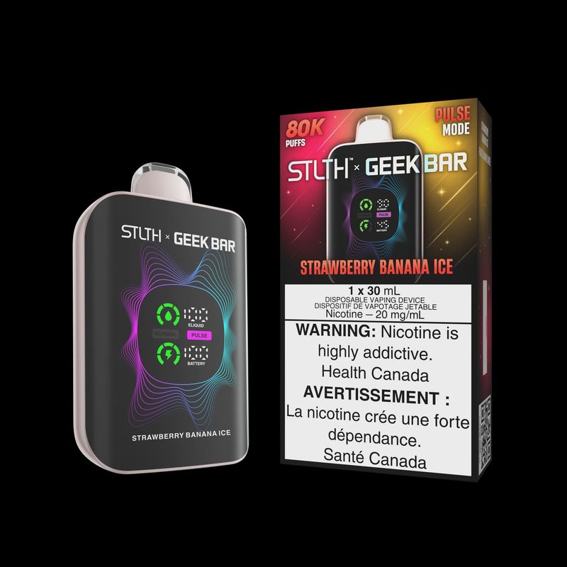 STLTH  Geek Bar - Strawberry Banana Ice - 80K