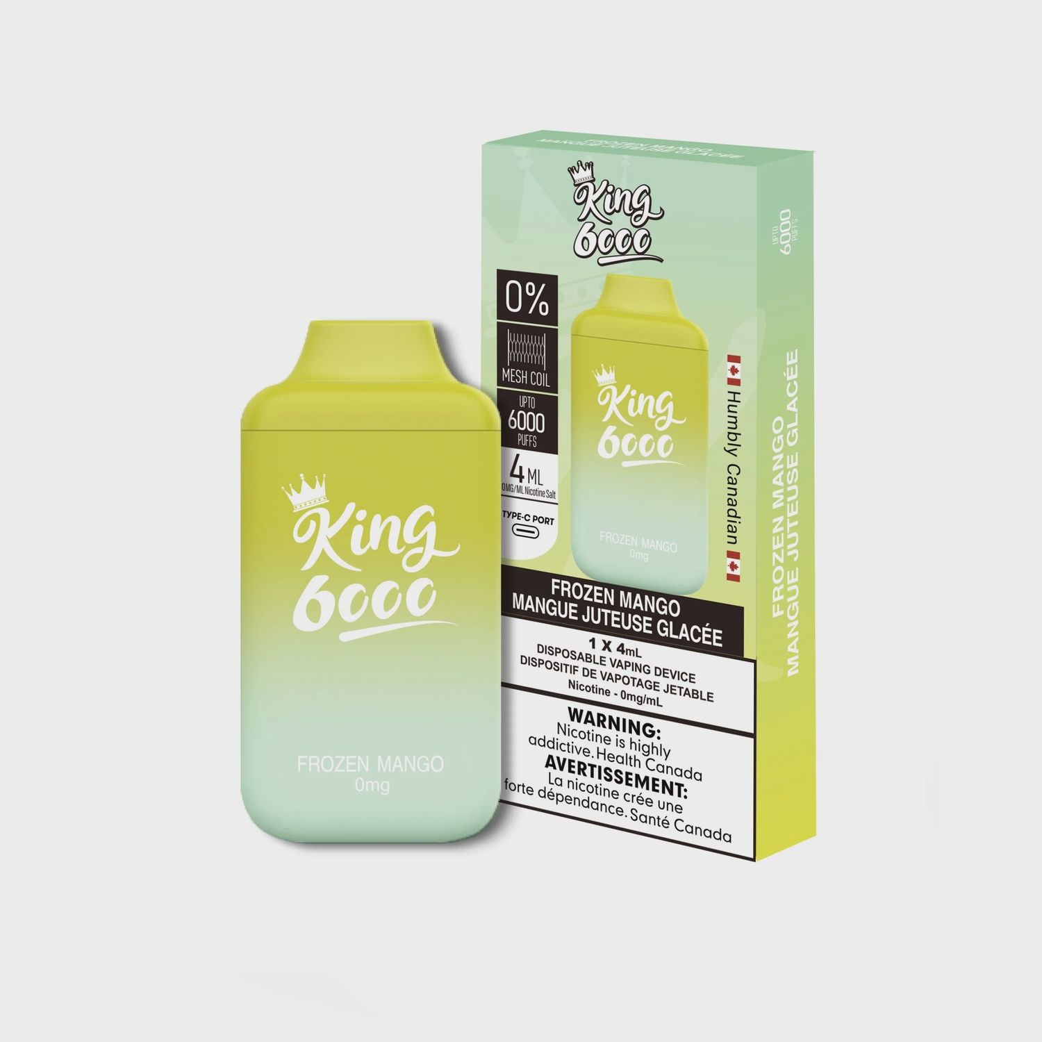 KING Zero Bar - Frozen Mango - 0%
